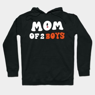 Mom of 2 Boys Shirt Gift from Son Mothers Day Birthday Women T-Shir Hoodie